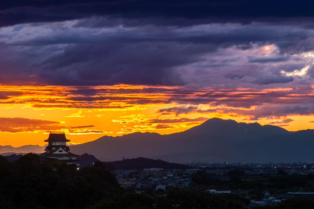 犬山城夕景-27
