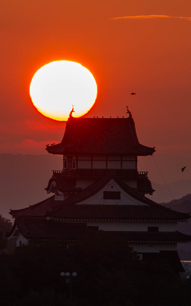 犬山城夕景-65