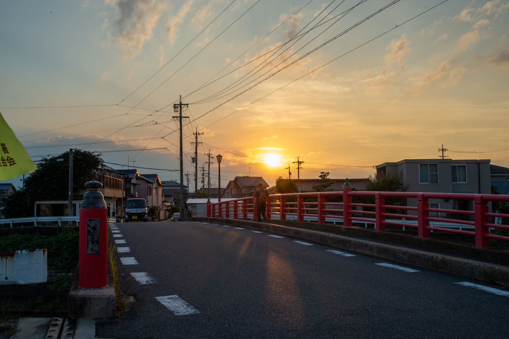 夕方散歩