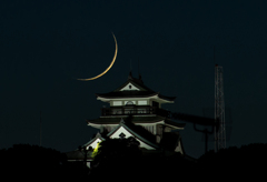 細い月