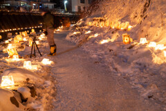 木曽ふくしま雪灯りの散歩路