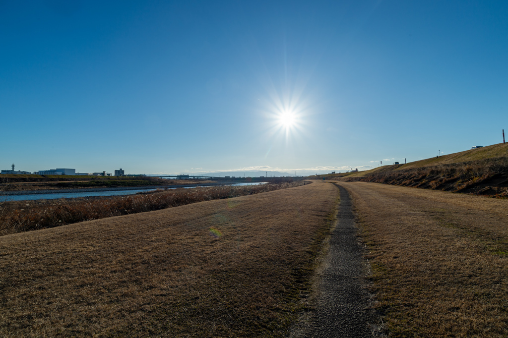 長良川の河川敷