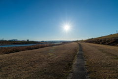 長良川の河川敷