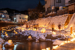 木曽ふくしま雪灯りの散歩路