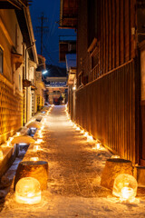 木曽ふくしま雪灯りの散歩路