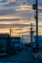夕方散歩