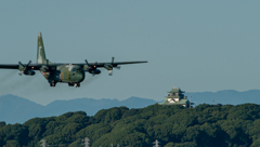 小牧山城とc-130 小牧山城とc-130