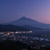 富士山　日本平　夜明け