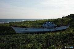 夕方の海岸