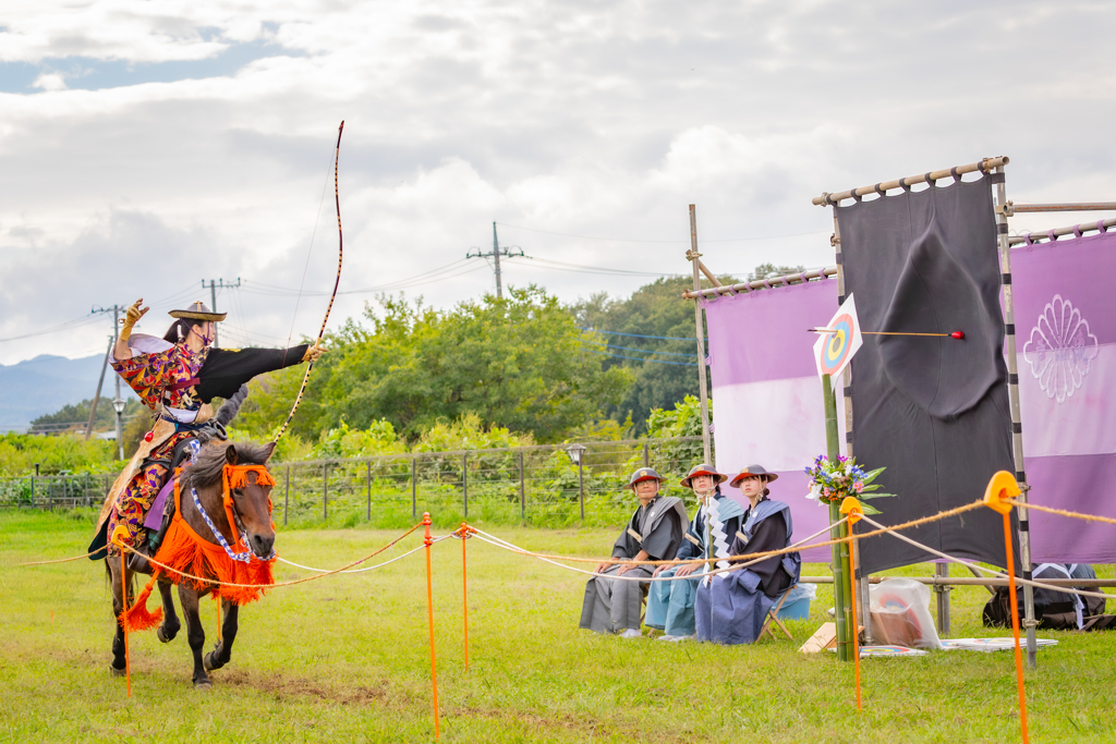 人馬一体、集中の一矢