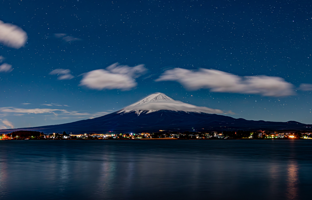 夜の散歩　河口湖編