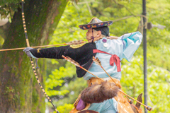 今年の神事　最多的中者の勇姿！！