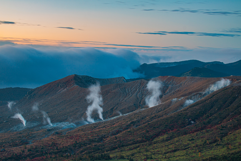 活火山…活動中…