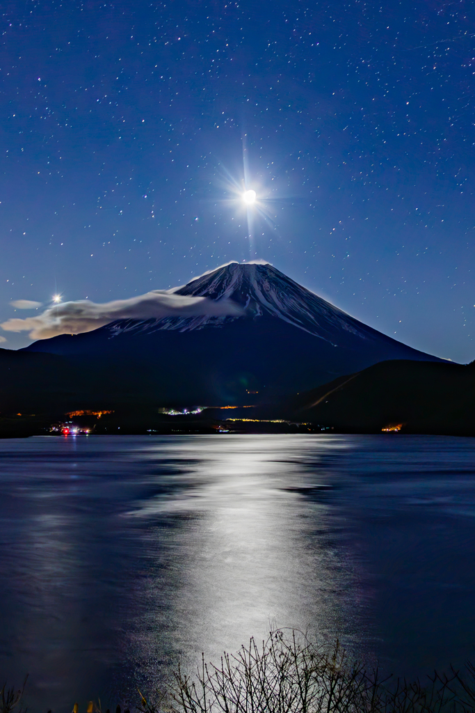 夜の散歩　本栖湖編その１