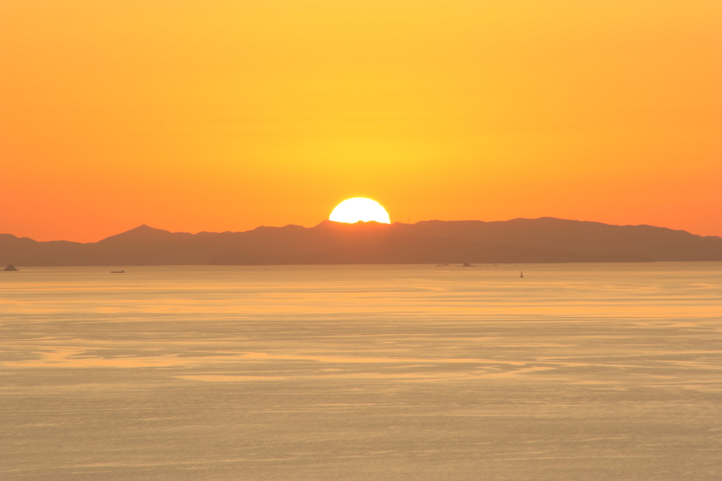 九十九島の夕日