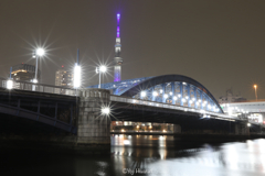 ブルーの駒形橋〜隅田川に架かる橋❕　