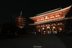 夜は美しい浅草寺の魅力的な❕