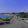 真夏の海岸線