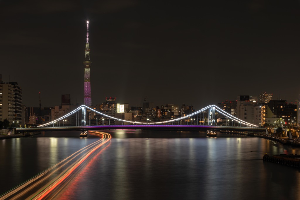 清洲橋 with スカイツリー