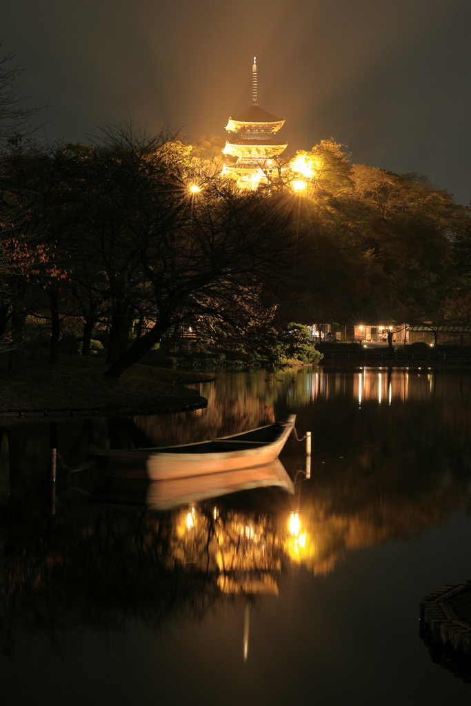 三渓園ライトアップⅠ