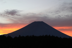 富士の朝焼け