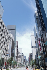 灼熱の銀座通り