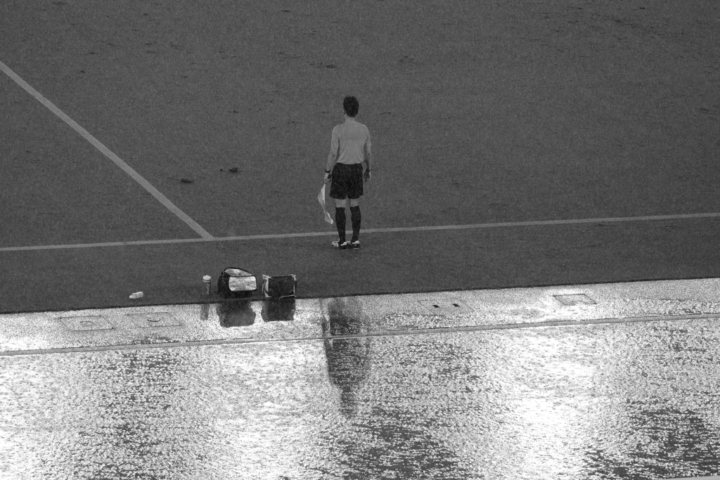 雨中のジャッジ