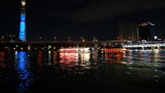隅田川公園の夜