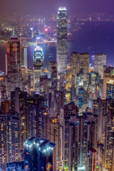香港夜景　ビクトリアピーク