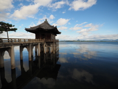 琵琶湖の空