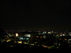 深夜の織姫神社から見下ろす街（暗め）