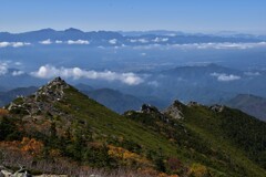 金峰山の稜線