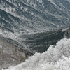 山頂からの雪景色