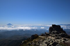 富士山と五丈岩