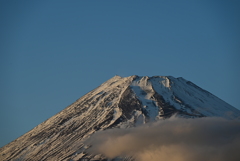 夕暮れの富士山