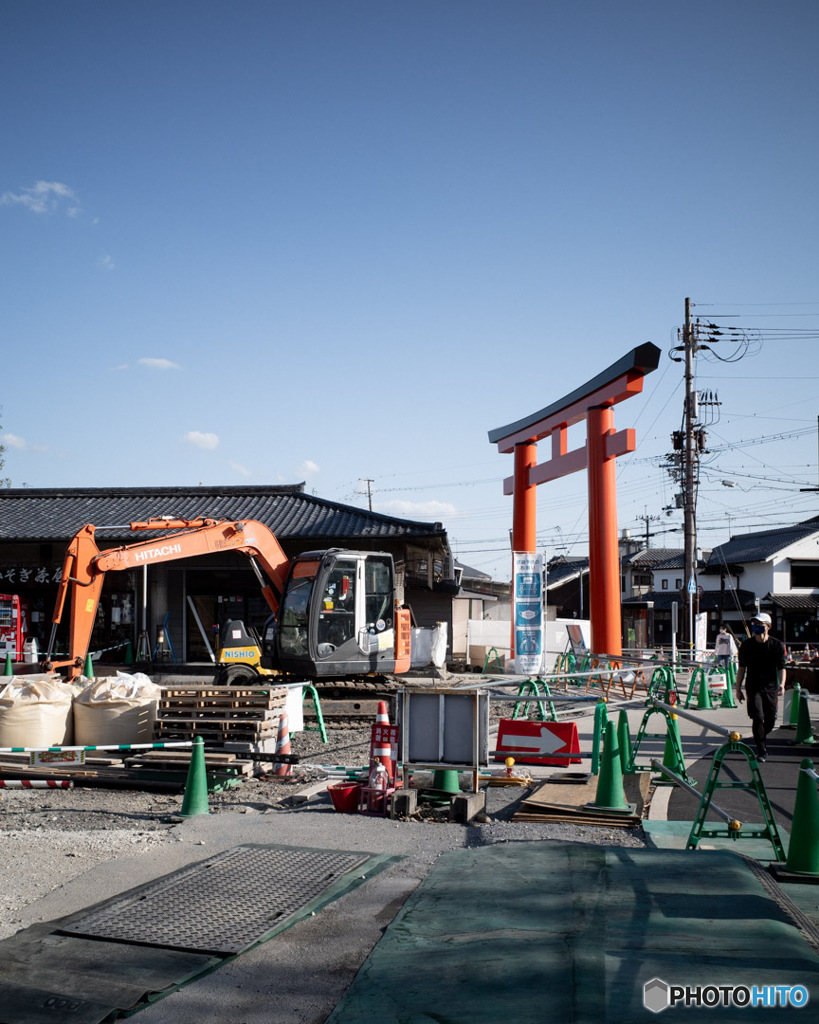 上賀茂神社・工事中