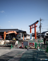 上賀茂神社・工事中