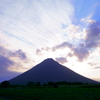 夕暮れの開聞岳
