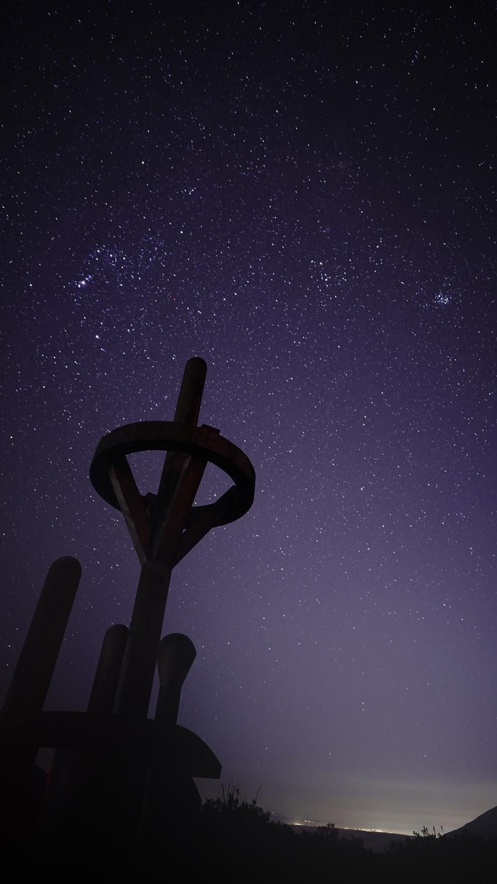オブジェと星空