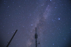 鉄塔と天の川