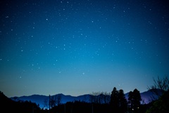 田舎と星空