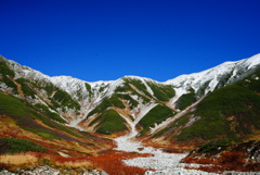 初冠雪後の立山　