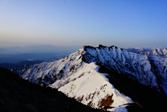 残雪期の鹿島槍ヶ岳