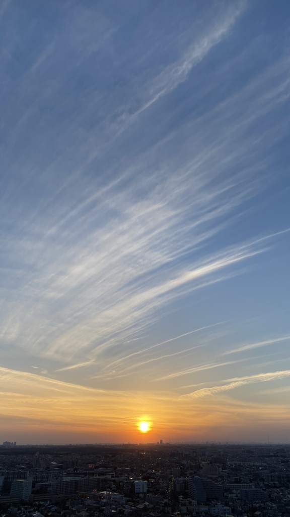 少し前の夕焼け