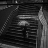 雨の階段