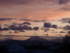 厚別に陽が暮れる