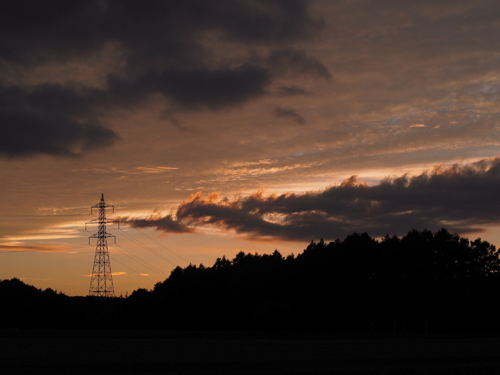  陽が暮れた