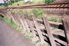 コンクリートの柵