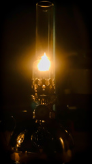 今夜は…キャンドルオイルランタンで♪