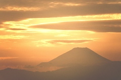 遠くの富士山